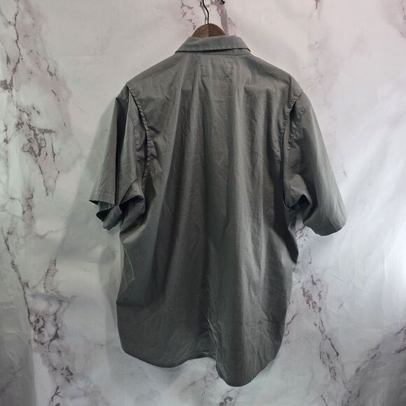 Carhartt Shirt Mens XL Short Sleeve Button Up Gray Collared Work Mechanic Shop - Picture 5 of 15